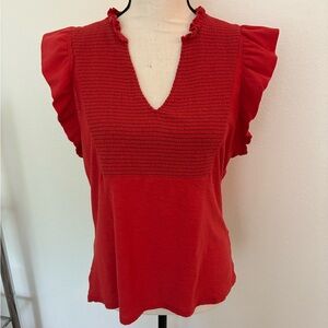 Nation LTD Ruffle Sleeve Top